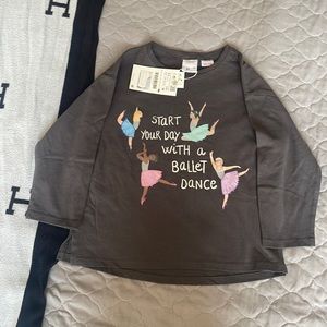 Zara girls ballet cotton shirt